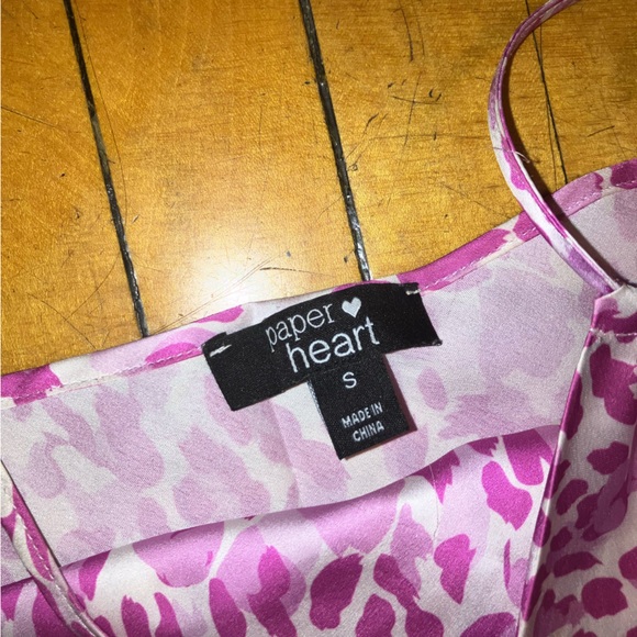 Pink leopard print slip dress - Picture 7 of 9